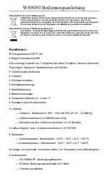 Preview for 2 page of Technoline WS9050 Manual