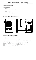 Preview for 3 page of Technoline WS9050 Manual