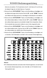 Preview for 7 page of Technoline WS9050 Manual