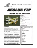 Preview for 1 page of Techone AEROLUS F3P Instruction Manual