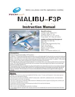 Preview for 1 page of Techone Malibu-F3P Instruction Manual