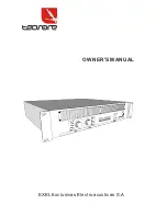 TECNARE MA-2400 Owner'S Manual preview