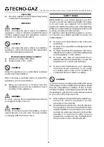 Preview for 8 page of Tecno-gaz IGEN-HAND Operating Manual