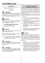 Preview for 18 page of Tecno-gaz IGEN-HAND Operating Manual