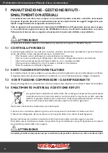 Preview for 22 page of Tecnodom Attila 10 TRAYS User And Maintenance Manual