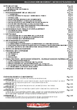 Preview for 47 page of Tecnodom Attila 10 TRAYS User And Maintenance Manual