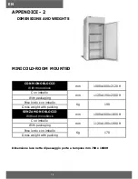 Preview for 28 page of Tecnodom MINI COLD ROOM 100 Installation And Operation Manual