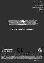 Preview for 96 page of Tecnodom VULCANO User And Maintenance Manual