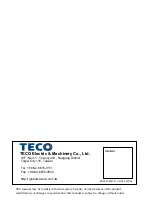 Preview for 95 page of TECO E310 Series Operating Manual