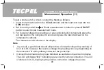 Preview for 24 page of TECPEL DMM135 Operating Manual