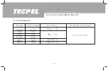 Preview for 34 page of TECPEL DMM135 Operating Manual