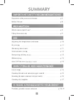 Preview for 3 page of TEFAL FV18 Series Manual