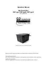 TeichTip Sunsun CBF-350 Manual preview