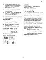 Preview for 13 page of Teka CNL2-1001 Instruction Manual