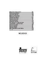 Teka DPE Instruction Manual preview