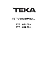 Preview for 2 page of Teka RVF 10032 GBK User Manual