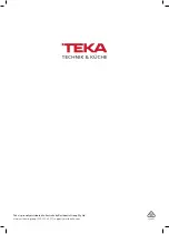 Preview for 16 page of Teka T4DF545BX Instruction Manual