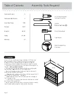 Preview for 2 page of Teknik Barrister Home 3 Drawer Chest 5418702 Instruction Booklet