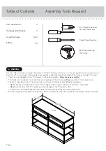 Preview for 2 page of Teknik Barrister Home Credenza 5421458 Manual