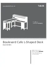 Teknik Boulevard Cafe 5420650 Instruction Booklet preview