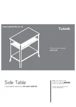 Preview for 1 page of Teknik City Centre 5425653 Instruction Booklet