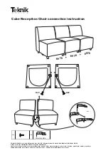 Preview for 3 page of Teknik CUBE RECEPTION CHAIR MODULAR UNIT Instruction