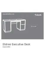 Preview for 1 page of Teknik Elstree Executive Desk 5426918 Manual