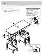 Preview for 21 page of Teknik Executive Trestle Desk 5424128 Assembly Instructions Manual