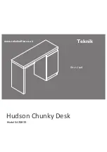 Preview for 1 page of Teknik Hudson Chunky Desk 5425833 Manual