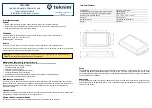 Preview for 3 page of Teknim TFM-1220 Installation & Operation Manual