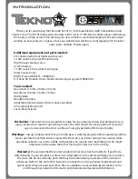 Preview for 2 page of Tekno RC SCT410 X Assembly Instructions Operator'S Manual