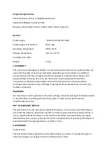 Preview for 12 page of Teknoline TQM-8000 TM User Manual