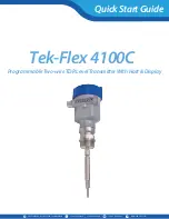 TEKTROL Tek-Flex 4100C Quick Start Manual preview