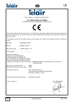 Preview for 4 page of Telair Energy 4010G Manual For Installation And User Manual