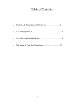 Preview for 2 page of Telecrane F24-60N Operating Manual