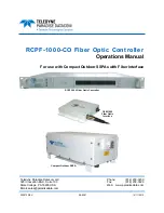 Preview for 1 page of Teledyne RCPF-1000-CO Operation Manual