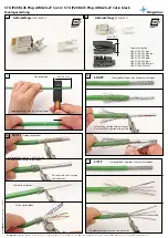 Telegärtner STX IP20 RJ45 Plug AWG24-27 Cat.6 Assembly Instructions Manual preview