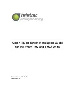 Preview for 1 page of Teletrac Color Touch Screen Installation Manual