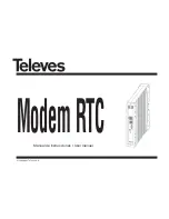 Televes RTC 5835 User Manual preview