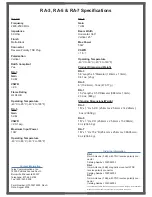 Preview for 2 page of Telex RadioCom RA-3 Specifications