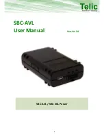 Telic SBC-AVL Power User Manual preview