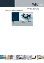 Preview for 2 page of Telit Wireless Solutions 3 990 150 463 User Manual