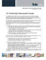 Preview for 63 page of Telit Wireless Solutions GE864-QUAD Automotive V2 Hardware User'S Manual