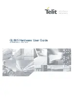 Telit Wireless Solutions GL865 QUAD Hardware User'S Manual preview