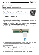 tell Compact GSM II Quick Manual For Installers preview