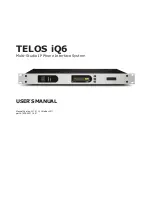 Telos IQ6 TELCO User Manual preview