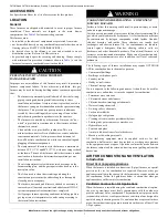 Preview for 7 page of Tempstar 0601714 Installation, Start-Up, Operating And Service And Maintenance Instructions