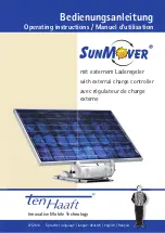 Ten-Haaft SunMover Operating Instructions Manual preview