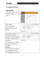 Preview for 14 page of Tenda Multifunctional Broadband Router User Manual