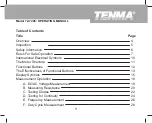 Preview for 3 page of Tenma 72-7228 Operating Manual